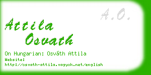 attila osvath business card