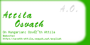 attila osvath business card